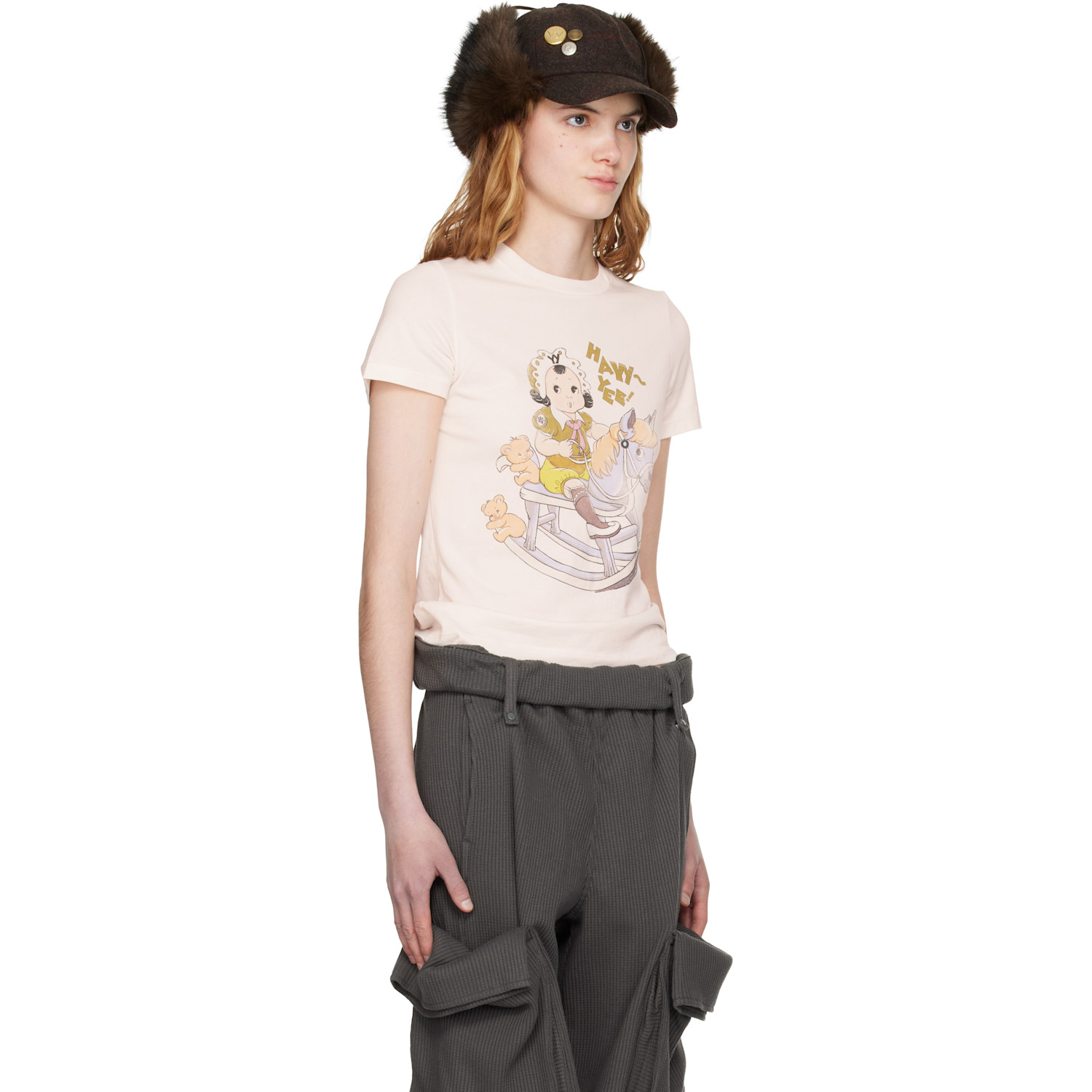  Open Yy Off-white Rocking Baby T-shirt 