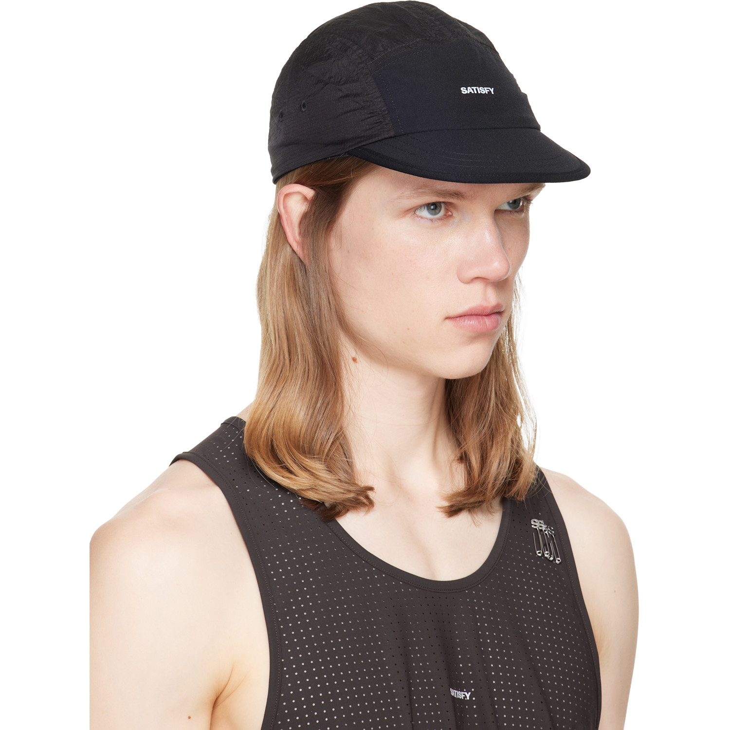  Satisfy Black Rippy Trail Cap 