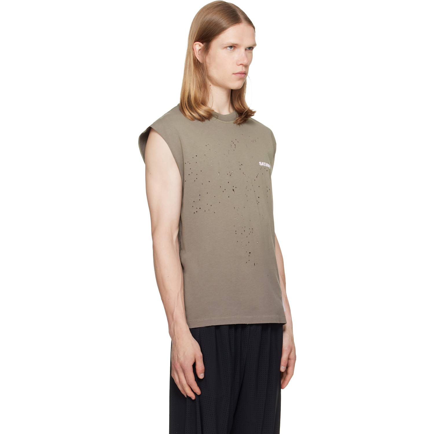 Satisfy Brown Mothtech Muscle Tank Top 