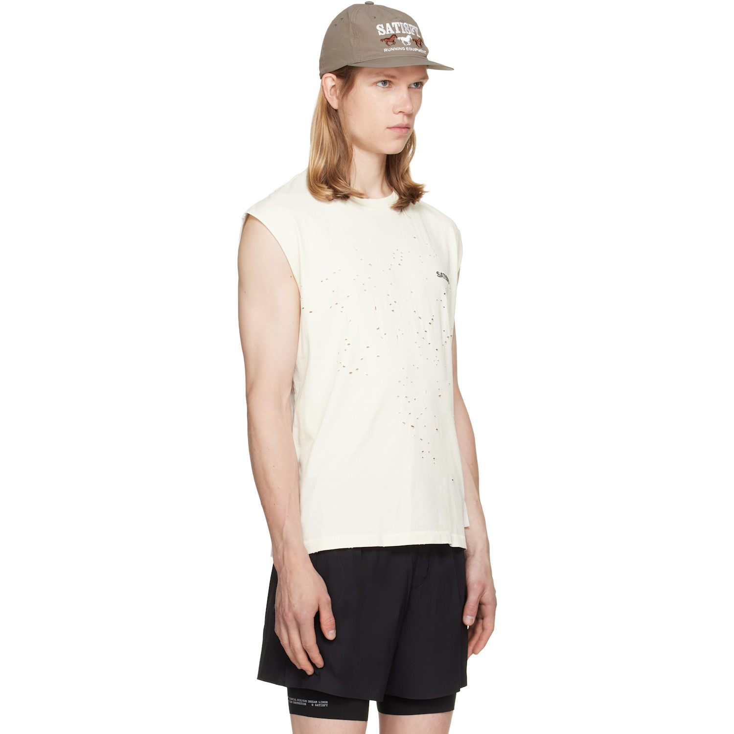  Satisfy Off-white Mothtech Muscle Tank Top 