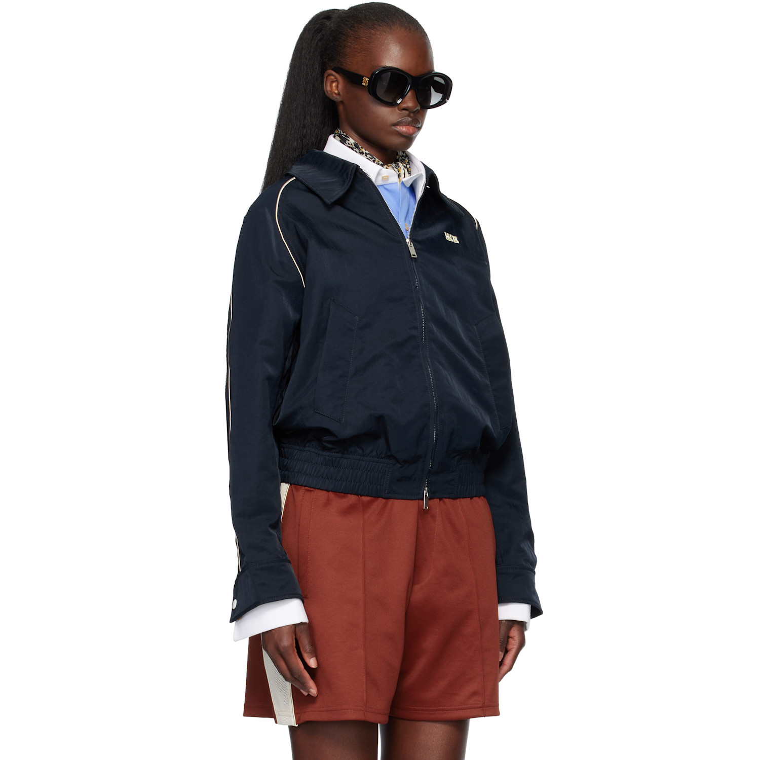  Wales Bonner Navy Guide Track Jacket 