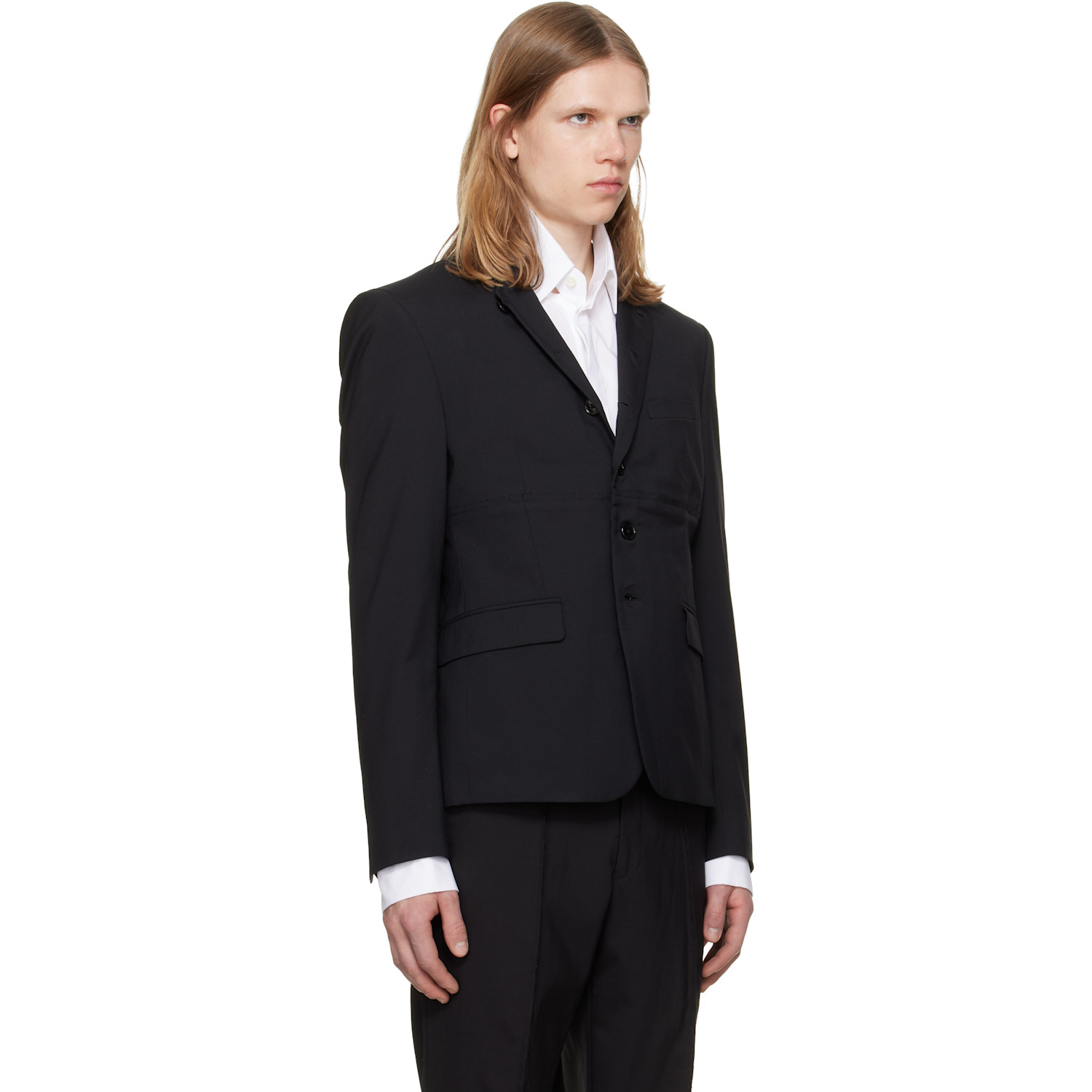  Hodakova Black Double Button Blazer 