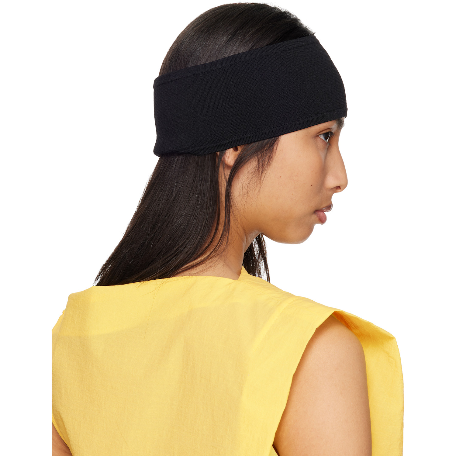  Toteme Black Compact Knit Headband 