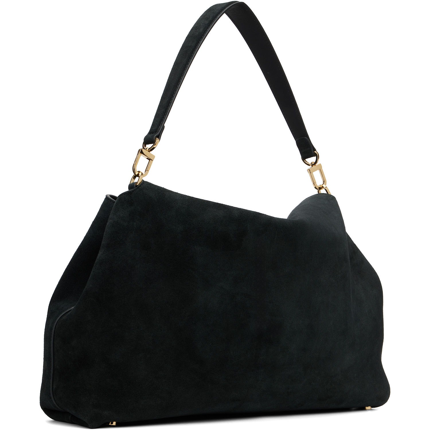  Toteme Black T-lock Suede Satchel 