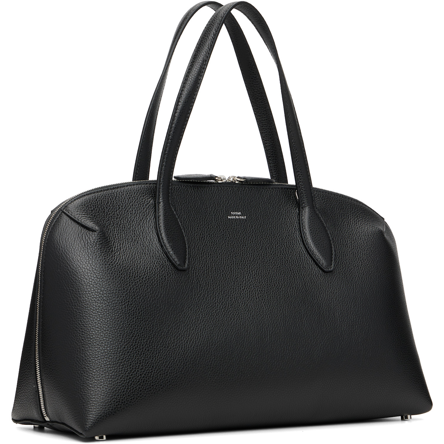  Toteme Black Medium Grained-leather Day Tote 