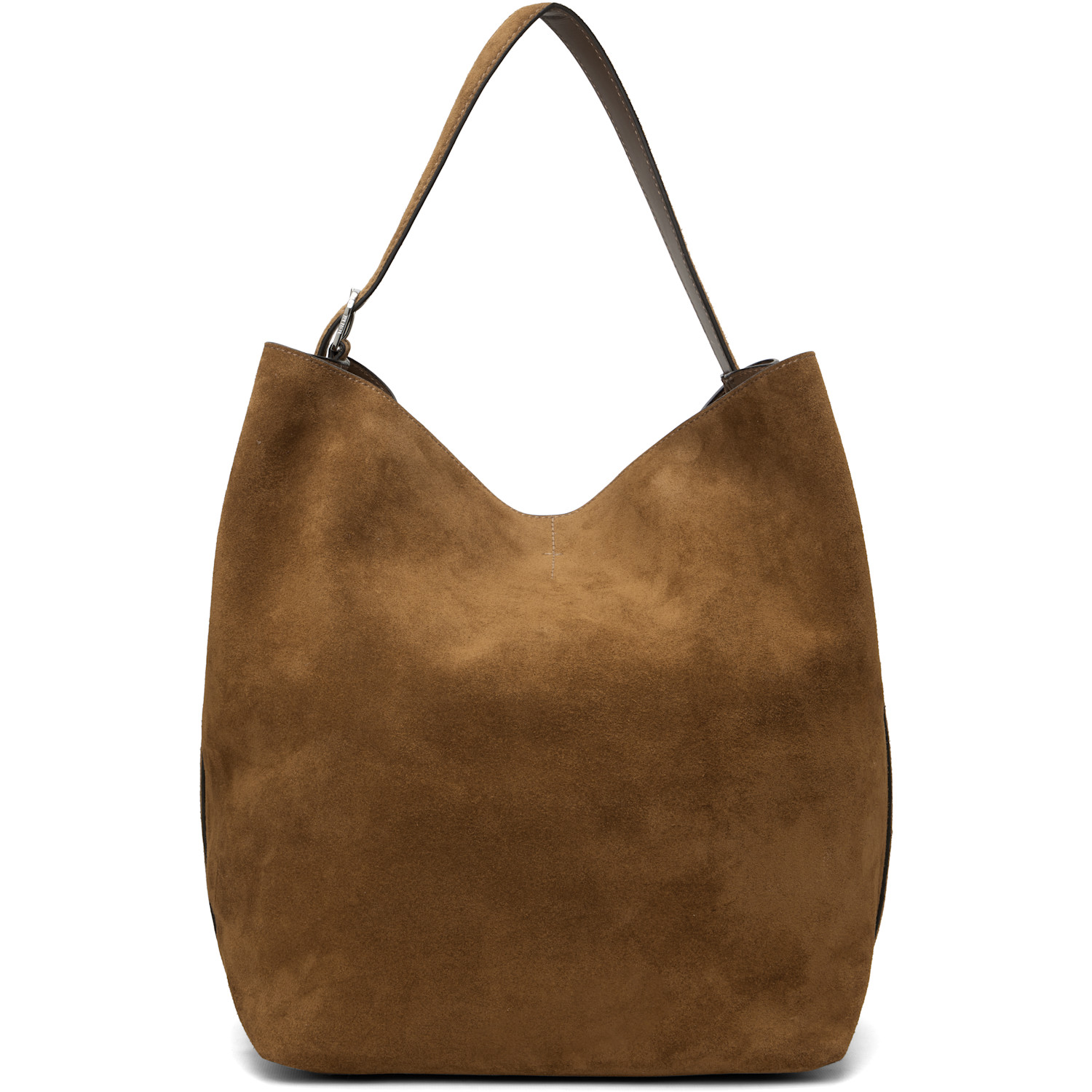 TOTEME Brown Belted Suede Tote