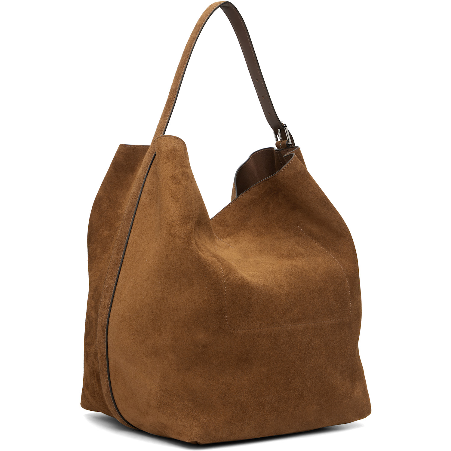  Toteme Brown Belted Suede Tote 