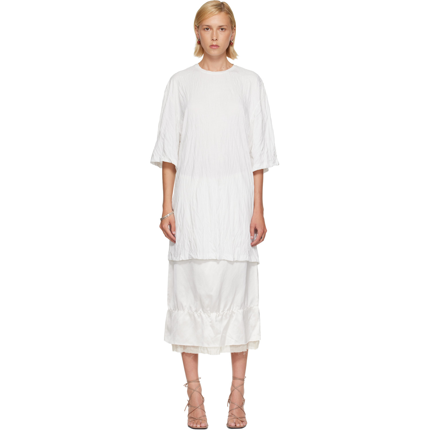 TOTEME White Relaxed Tee Minidress
