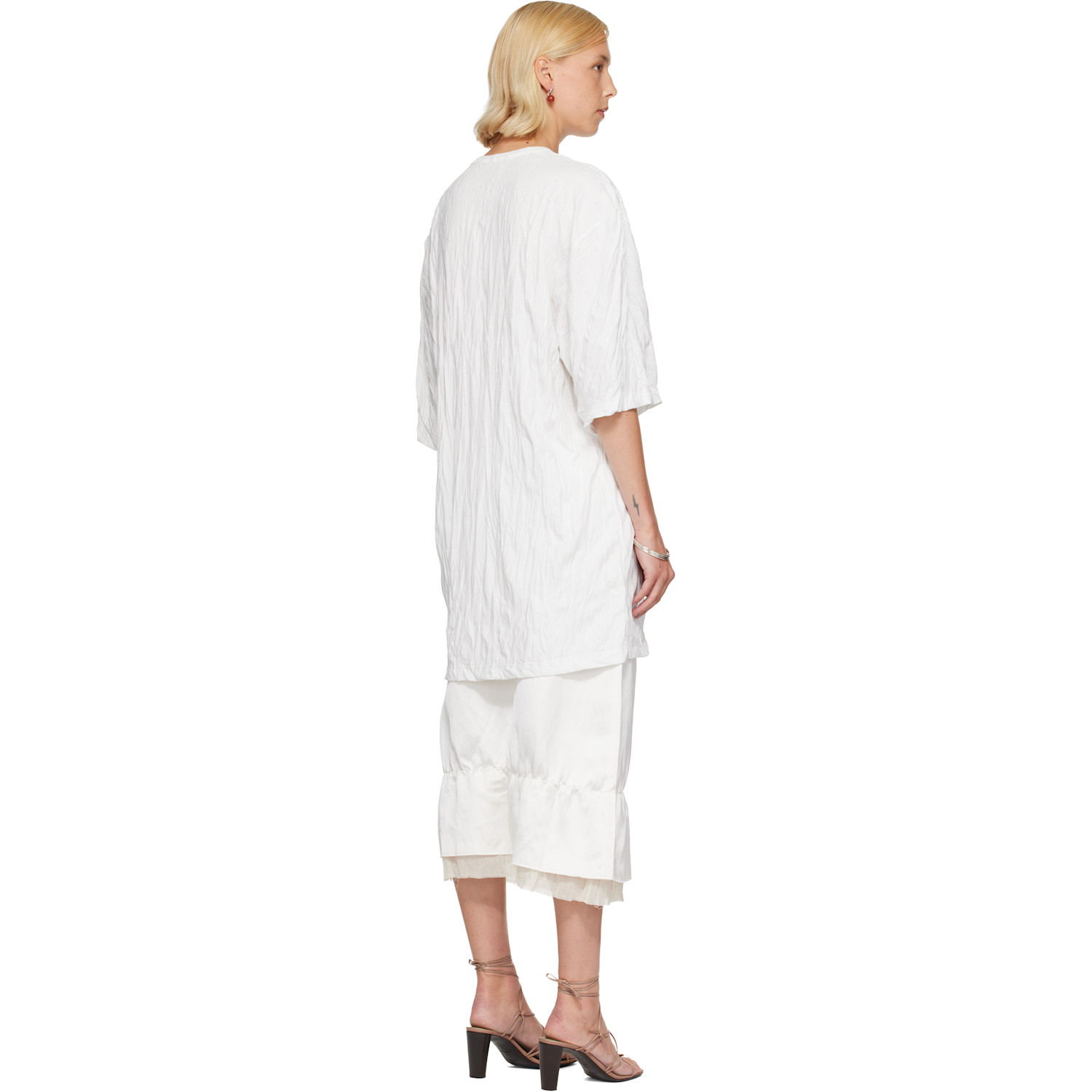  Toteme White Relaxed Tee Minidress 