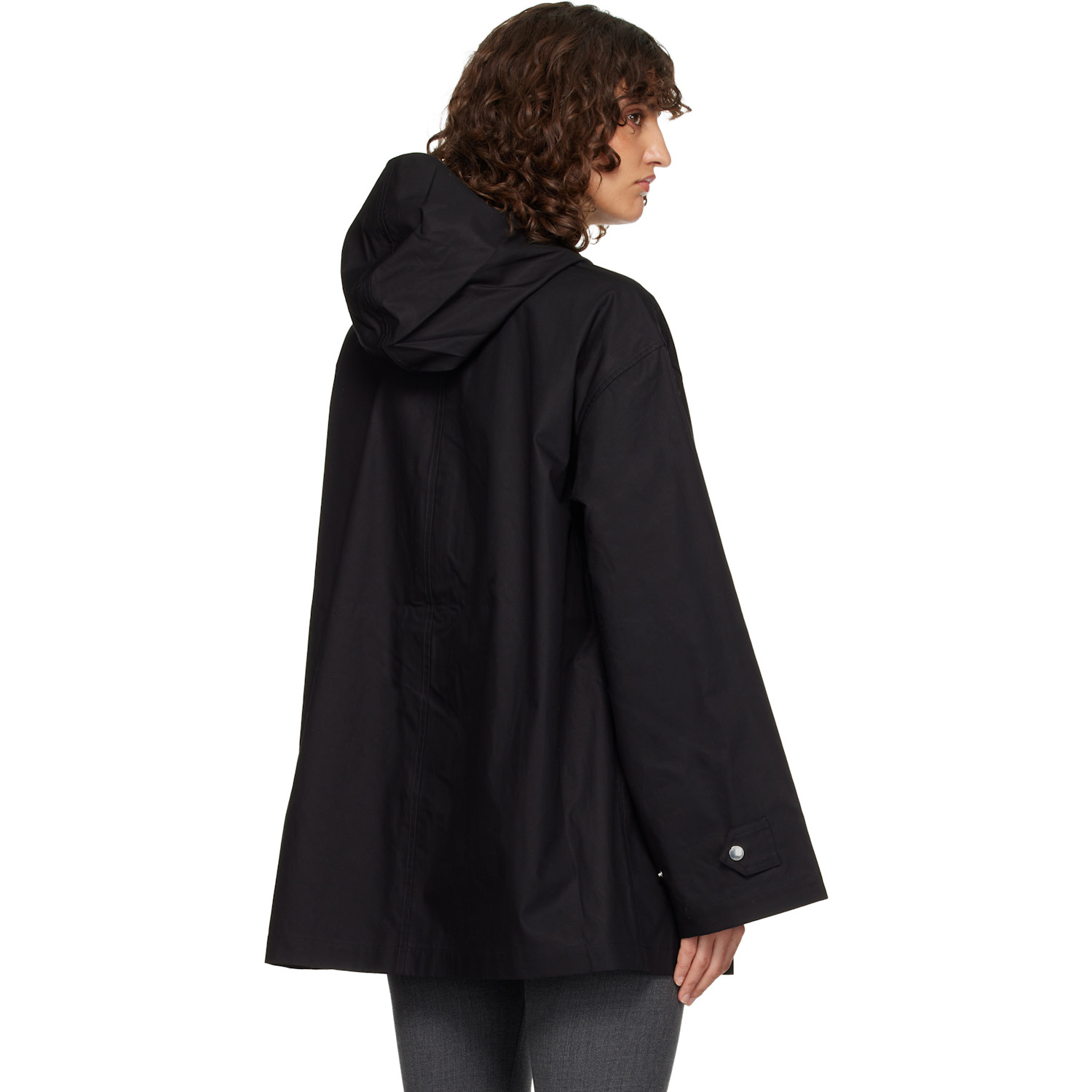  Toteme Black Technical Scarf Jacket 
