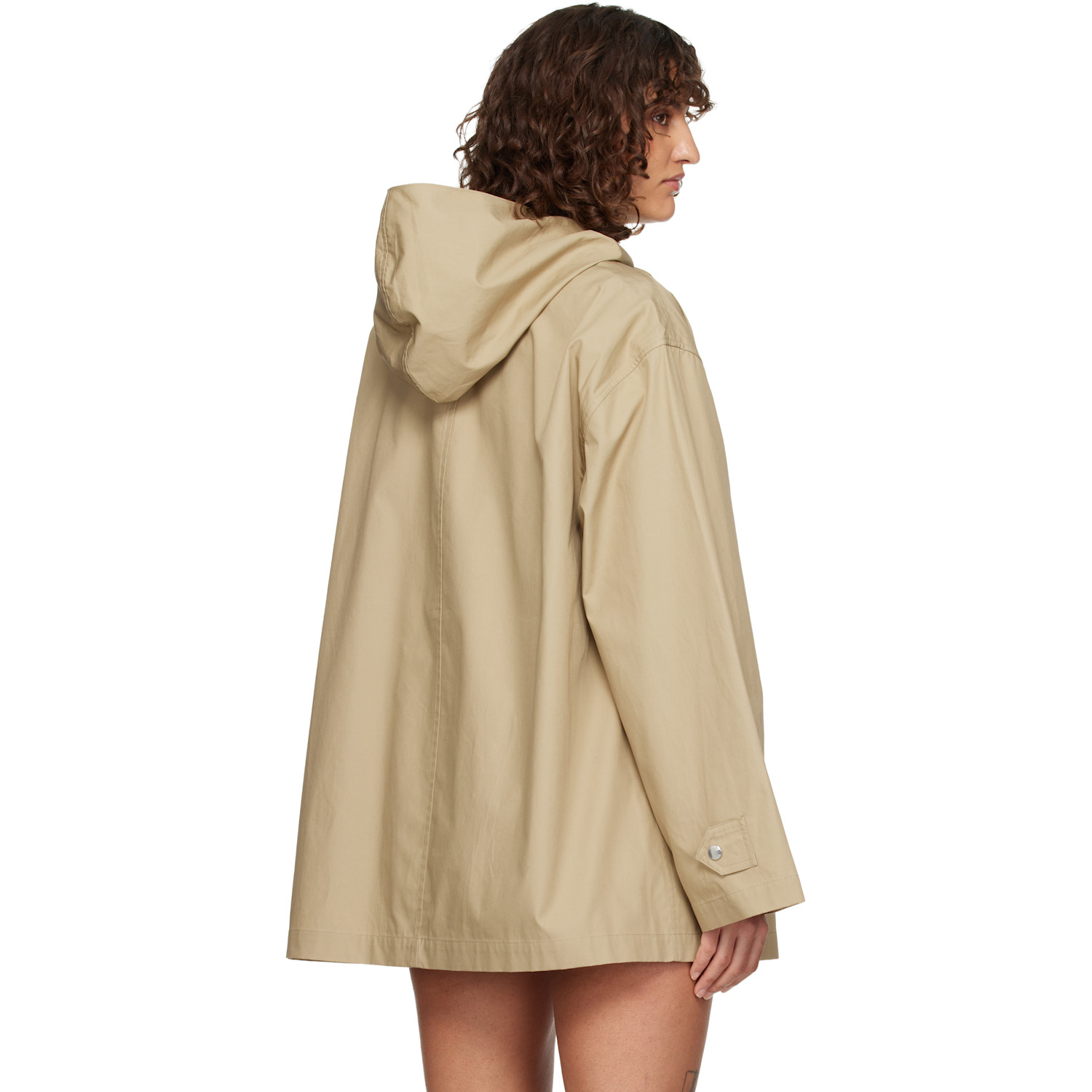  Toteme Beige Technical Scarf Jacket 