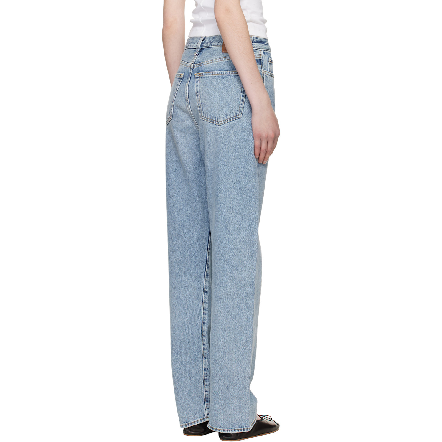 Toteme Blue Twisted Seam Full Length Jeans 