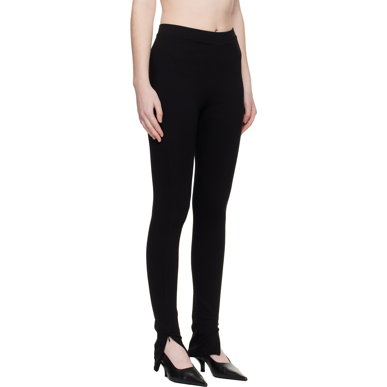  Toteme Black Zip Leggings 