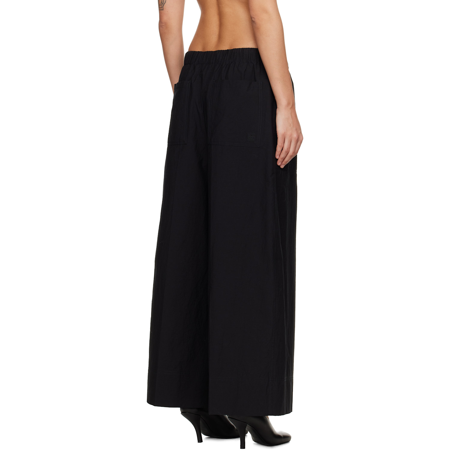  Toteme Black Wide Summer Trousers 