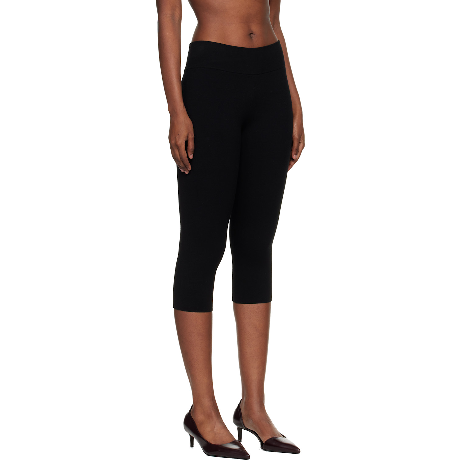  Toteme Black Capri Knit Leggings 