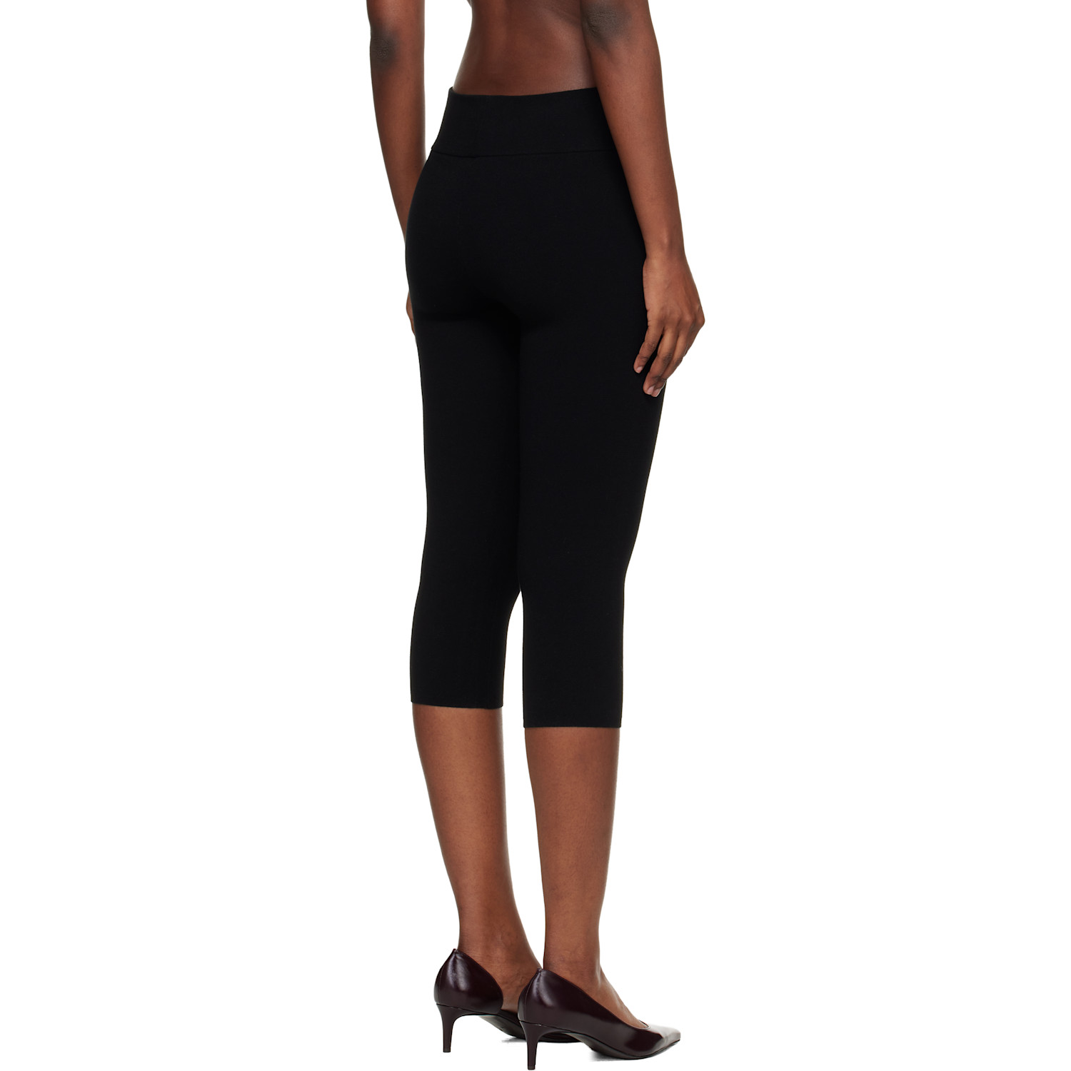  Toteme Black Capri Knit Leggings 