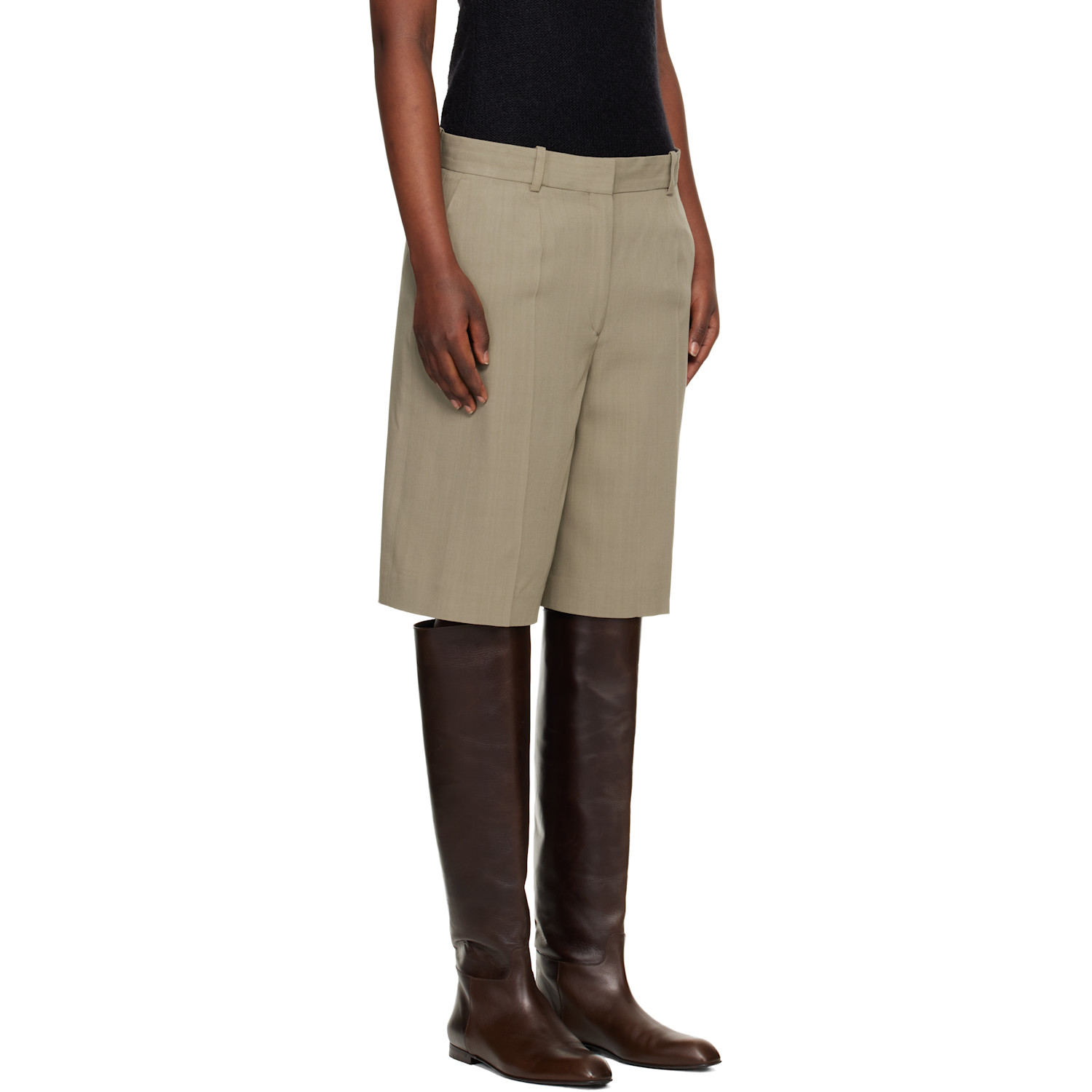  Toteme Beige Wide Fluid Shorts 