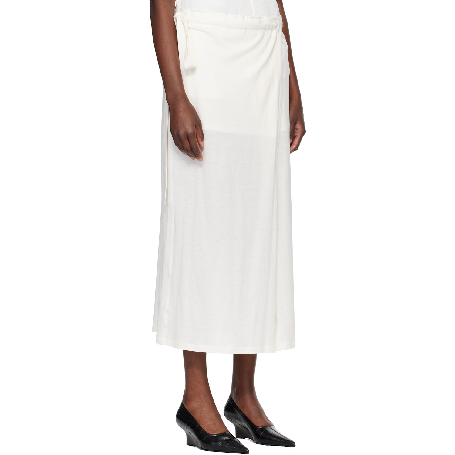  Toteme Off-white Wrap Midi Skirt 
