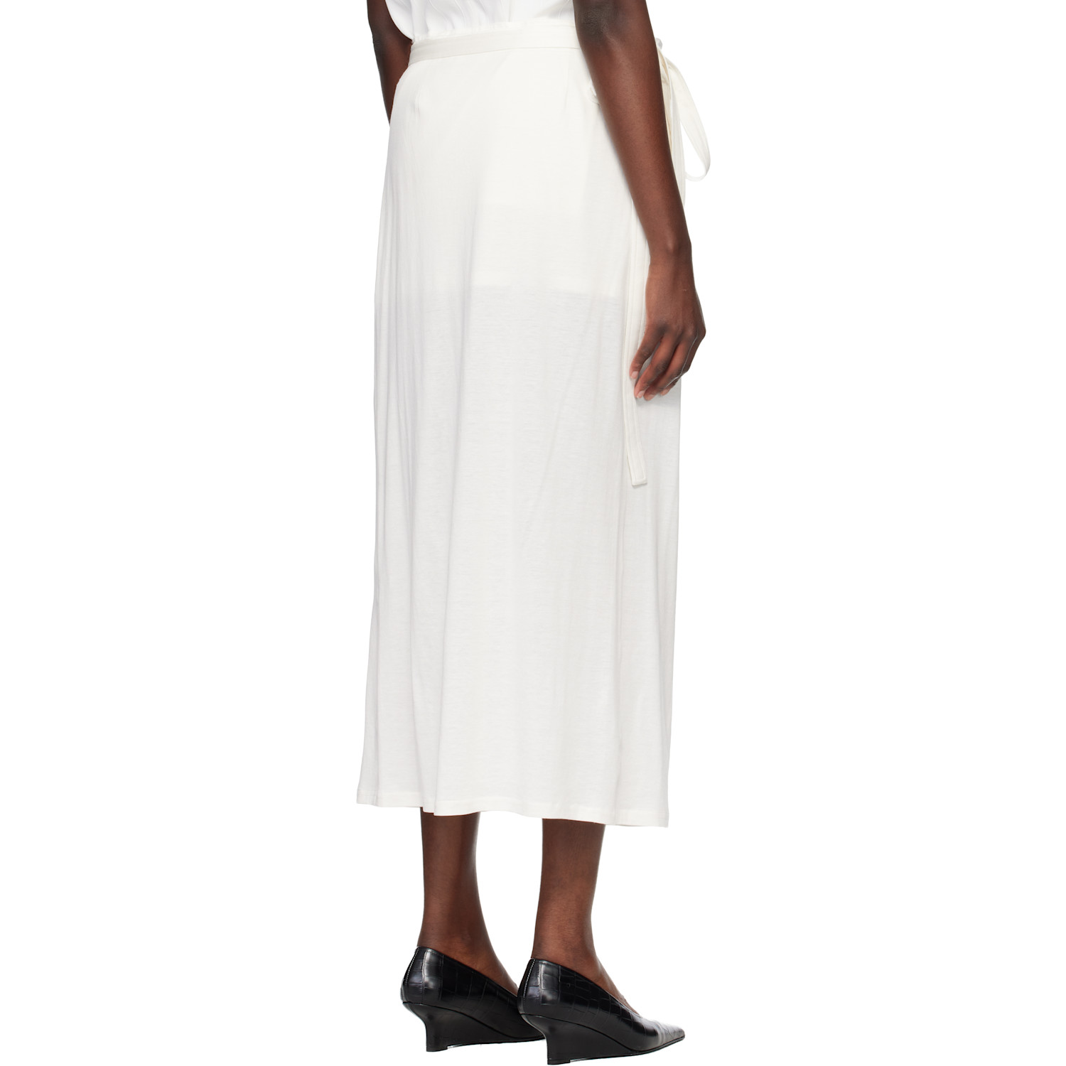  Toteme Off-white Wrap Midi Skirt 