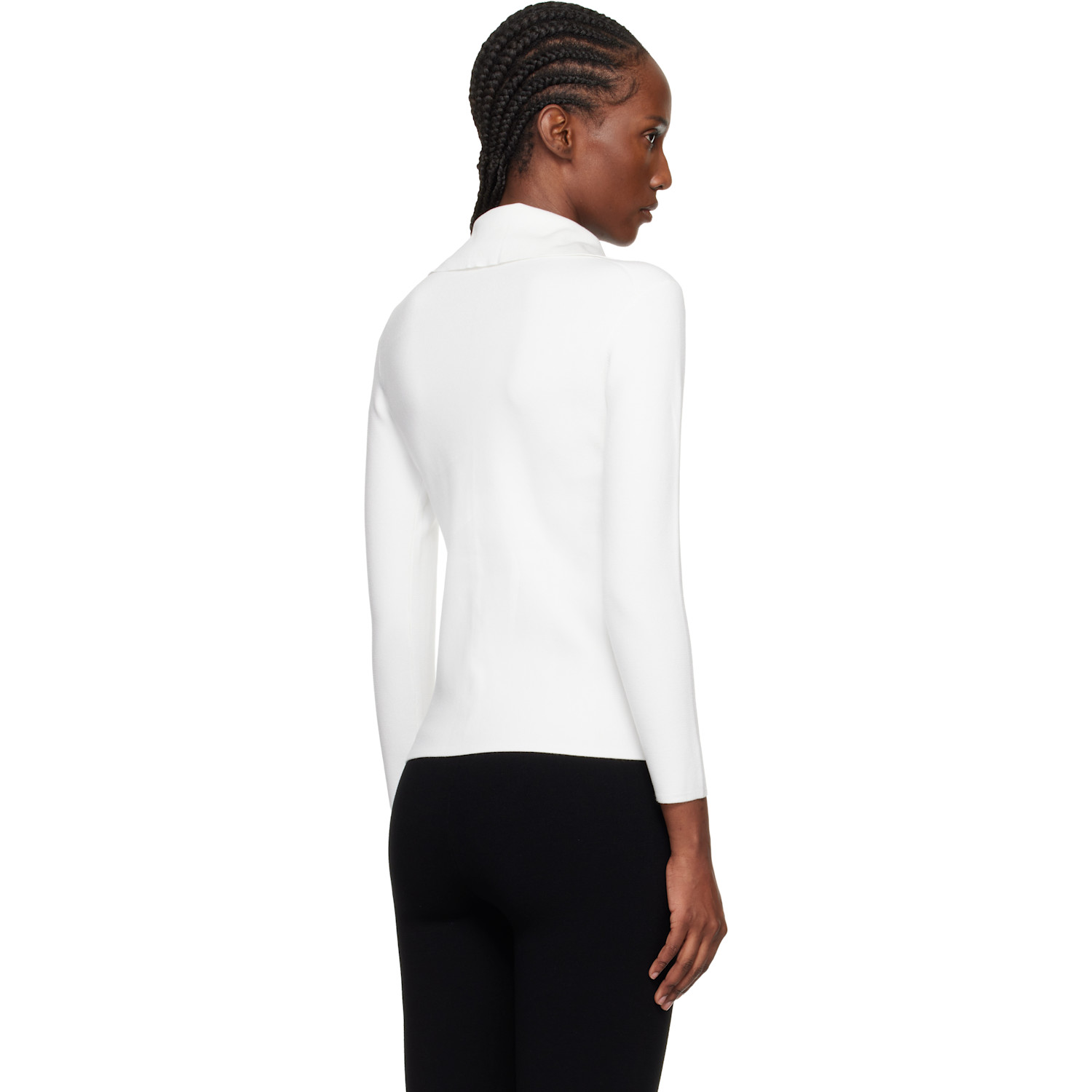  Toteme Off-white Fitted Polo Cardigan 