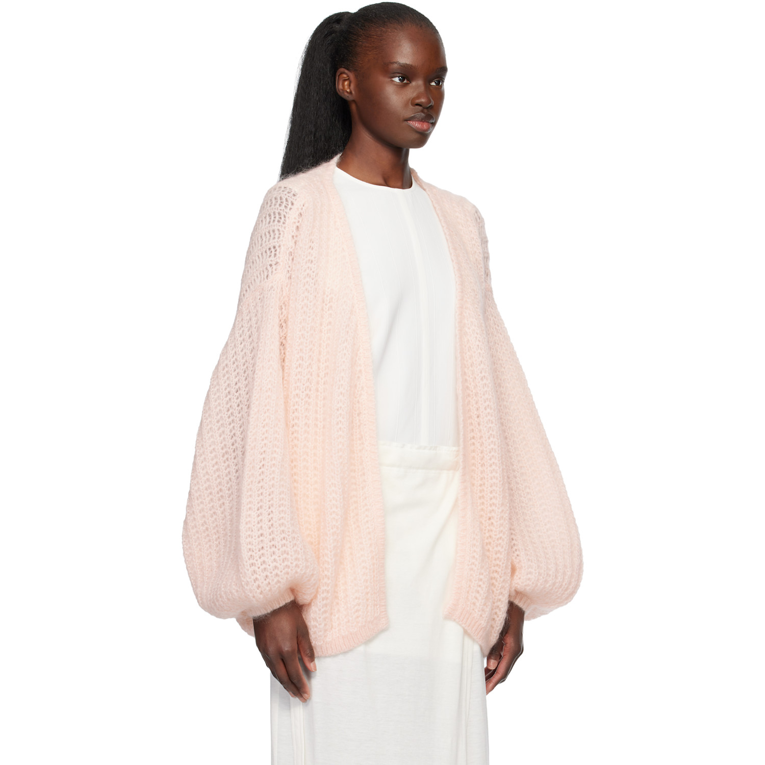  Toteme Pink Puffed Cardigan 