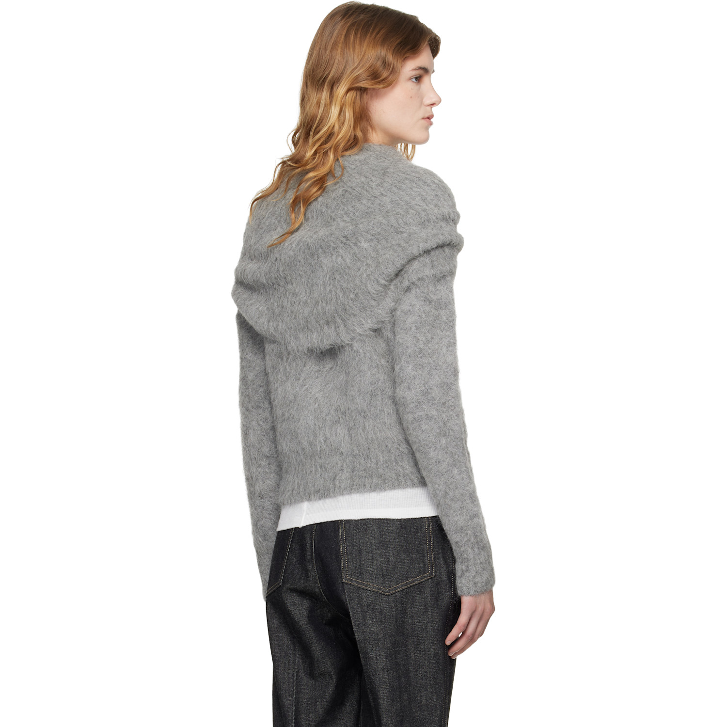  Toteme Gray Funnel Alpaca-blend Knit Turtleneck 