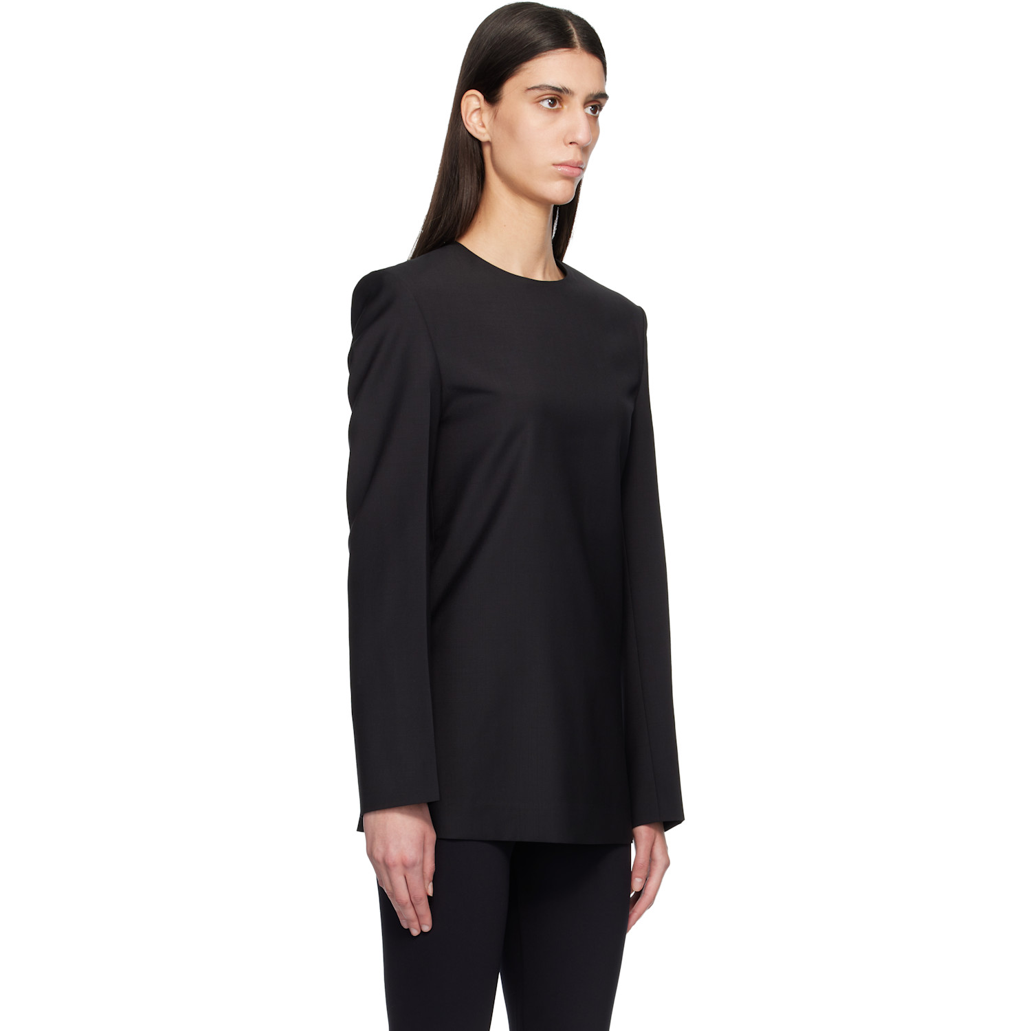  Toteme Black Tailored Dinner Blouse 