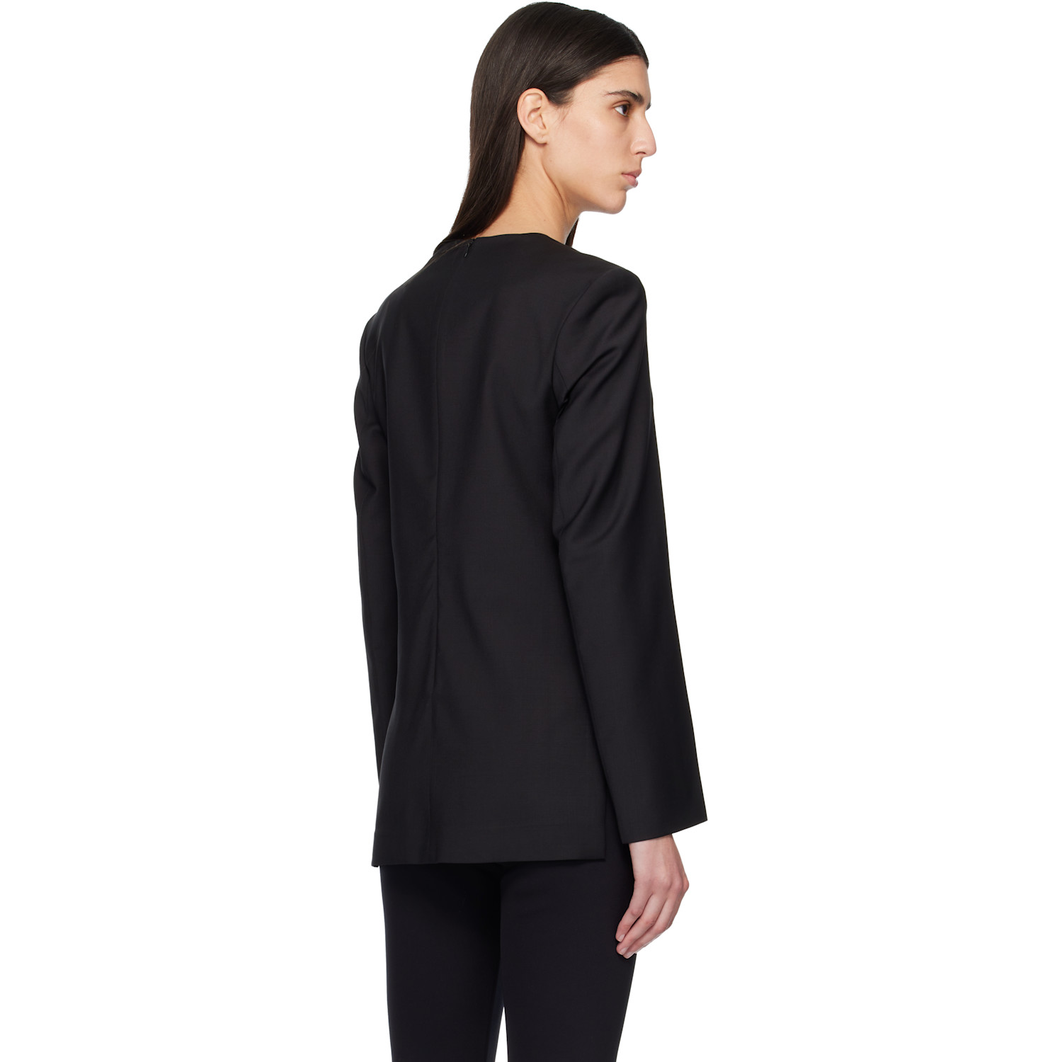  Toteme Black Tailored Dinner Blouse 