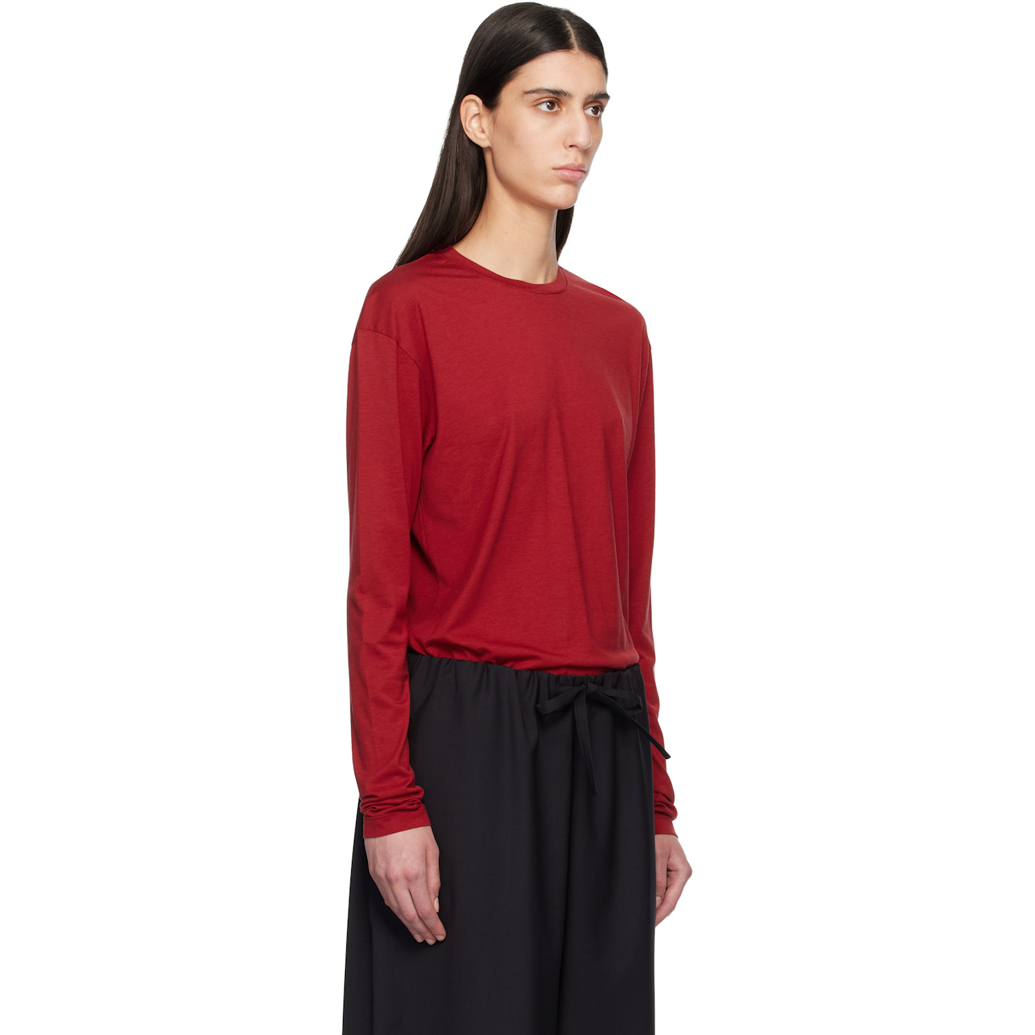  Toteme Red Classic Long-sleeve T-shirt 