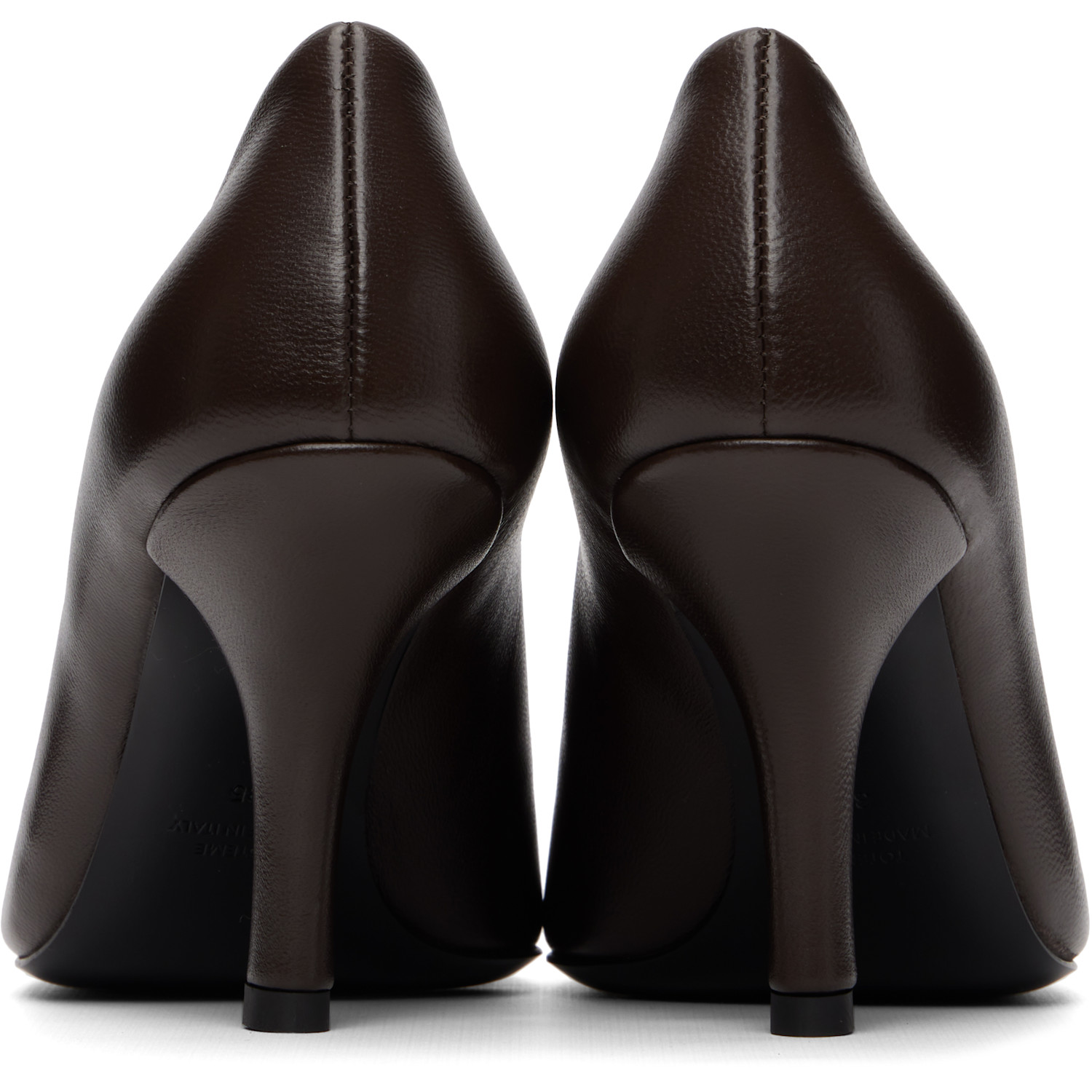  Toteme Brown Contour Nappa Heels 