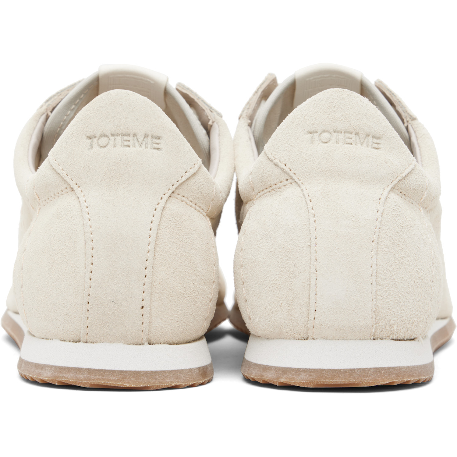  Toteme Off-white Flex Suede Sneakers 