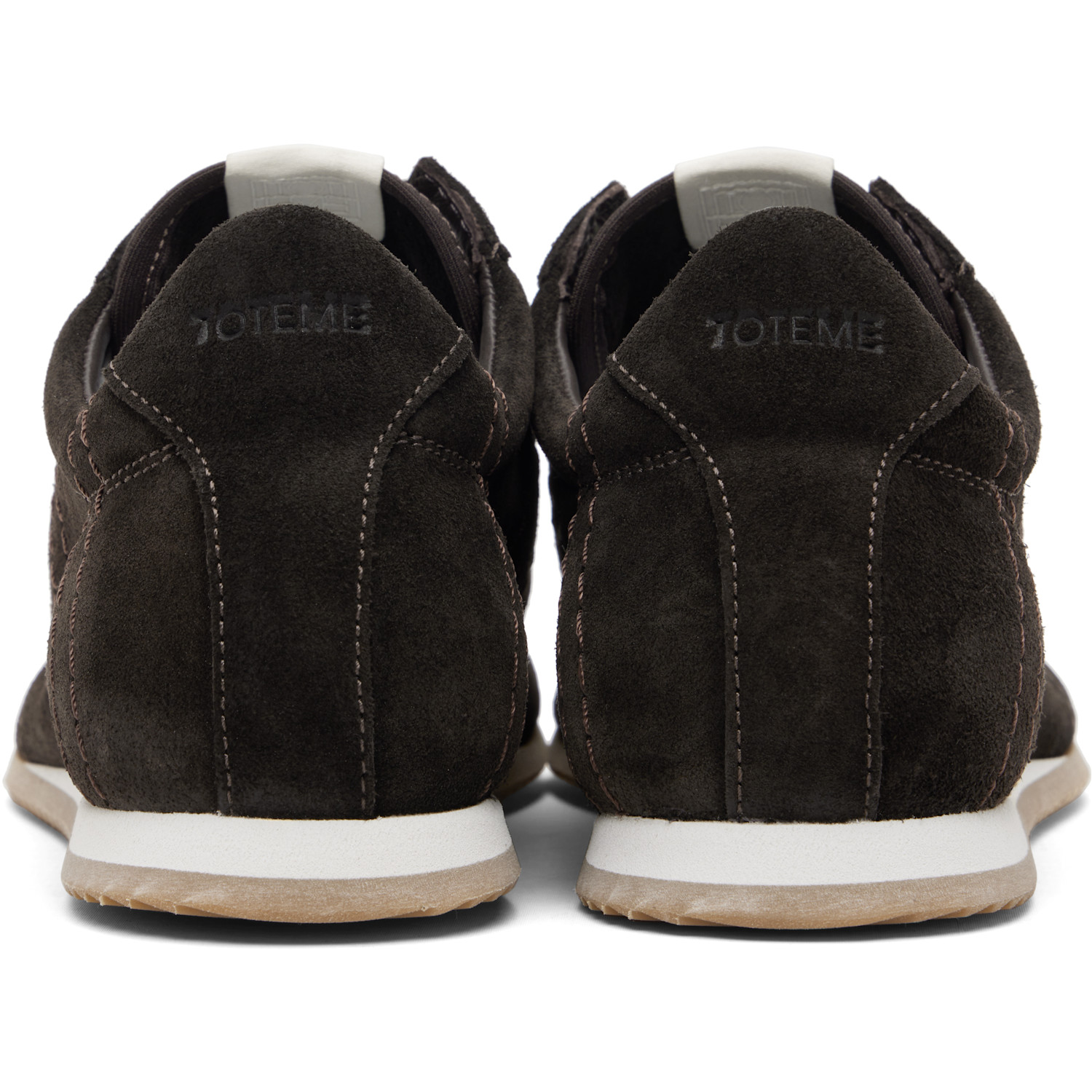  Toteme Brown Flex Suede Sneakers 