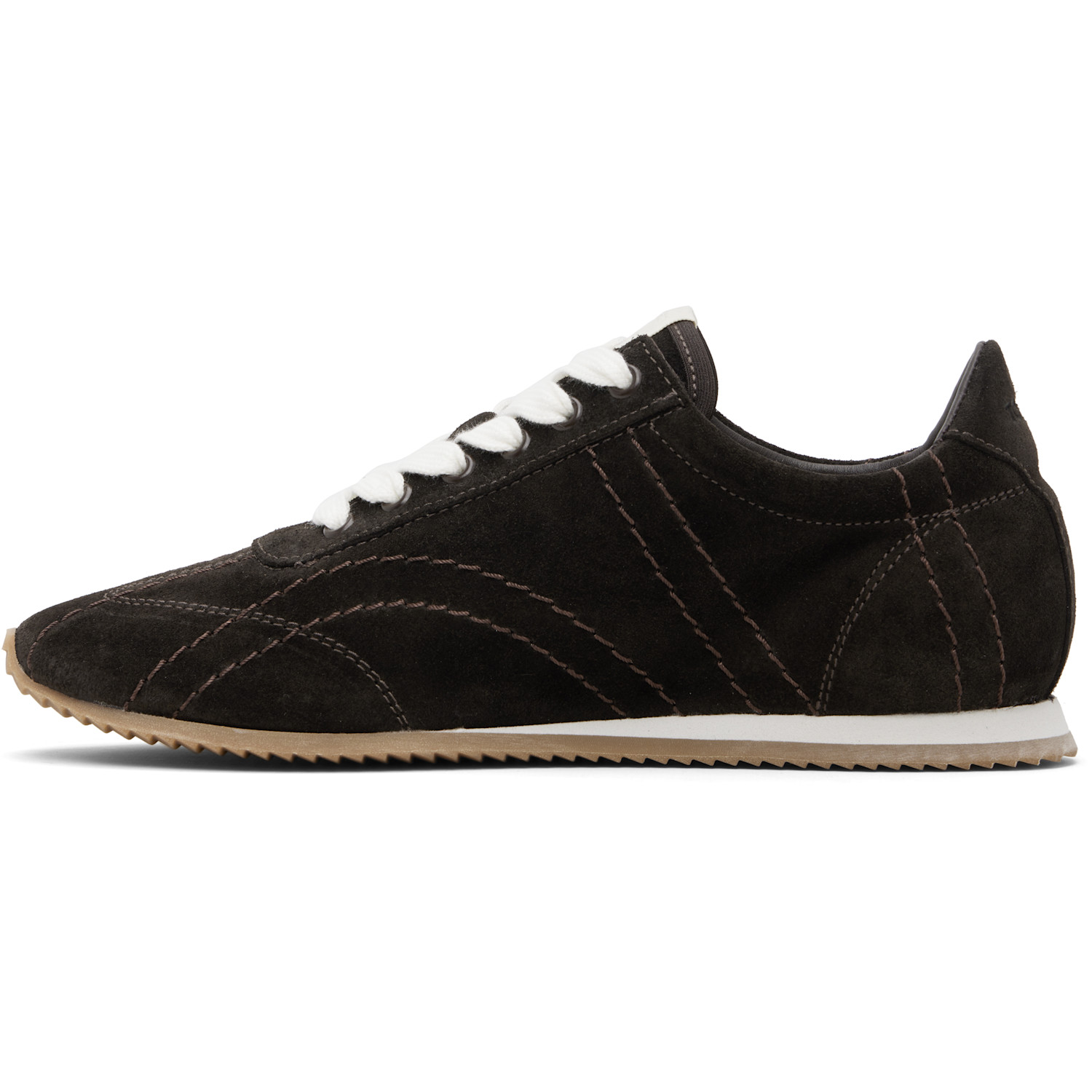  Toteme Brown Flex Suede Sneakers 