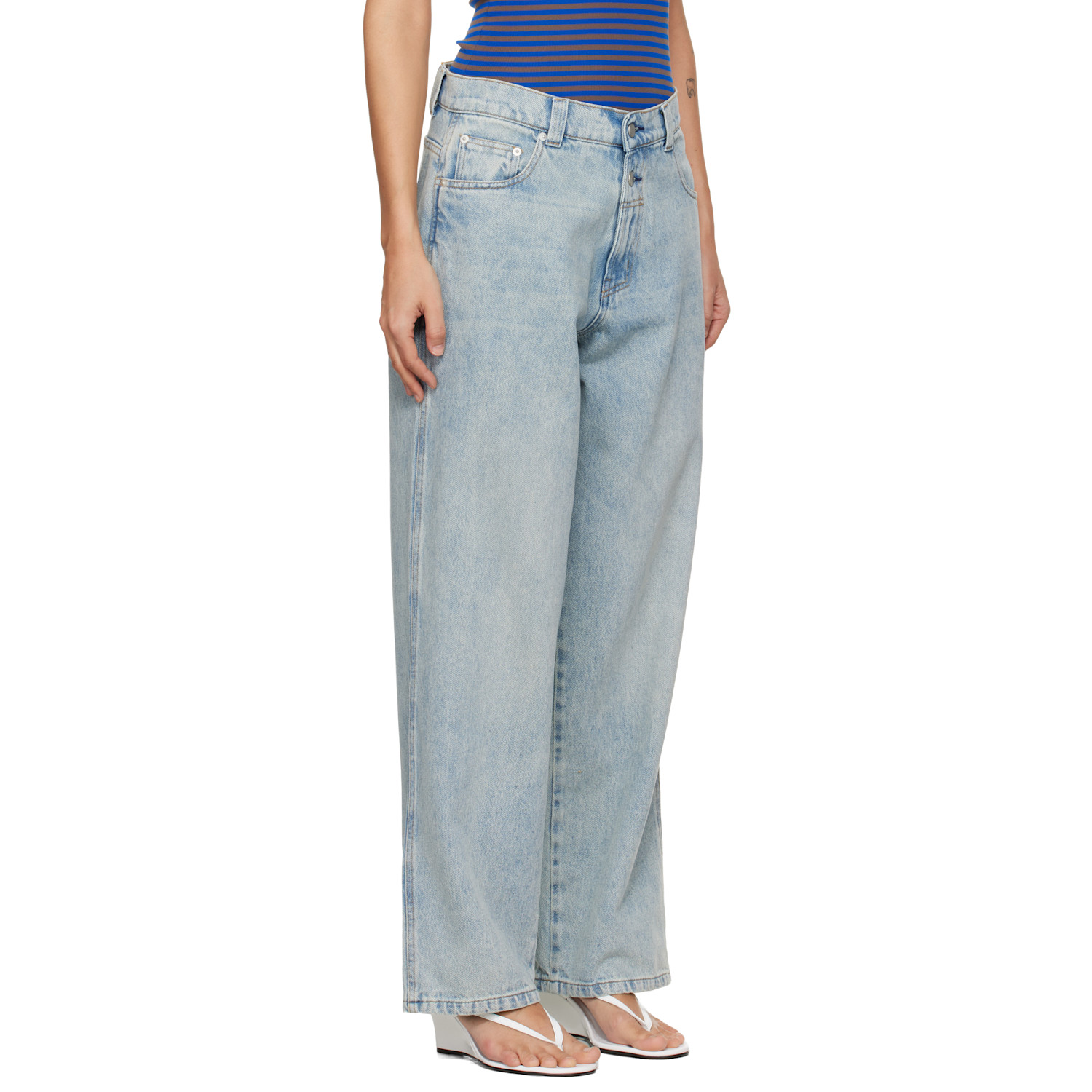  Gimaguas Blue Baggy Jeans 