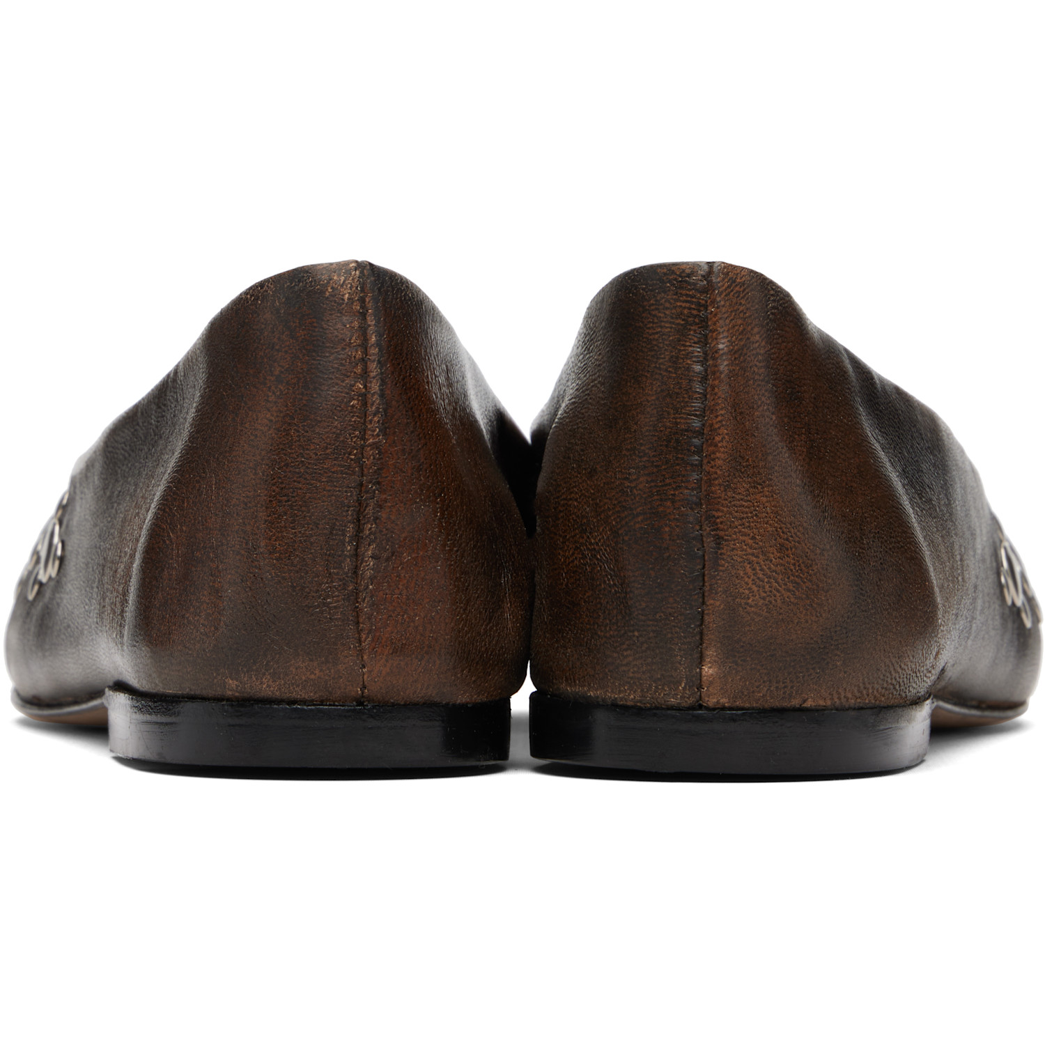  Gimaguas Brown Bailarina Studs Flats 