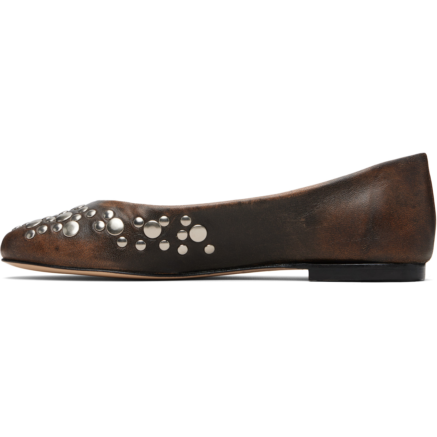  Gimaguas Brown Bailarina Studs Flats 