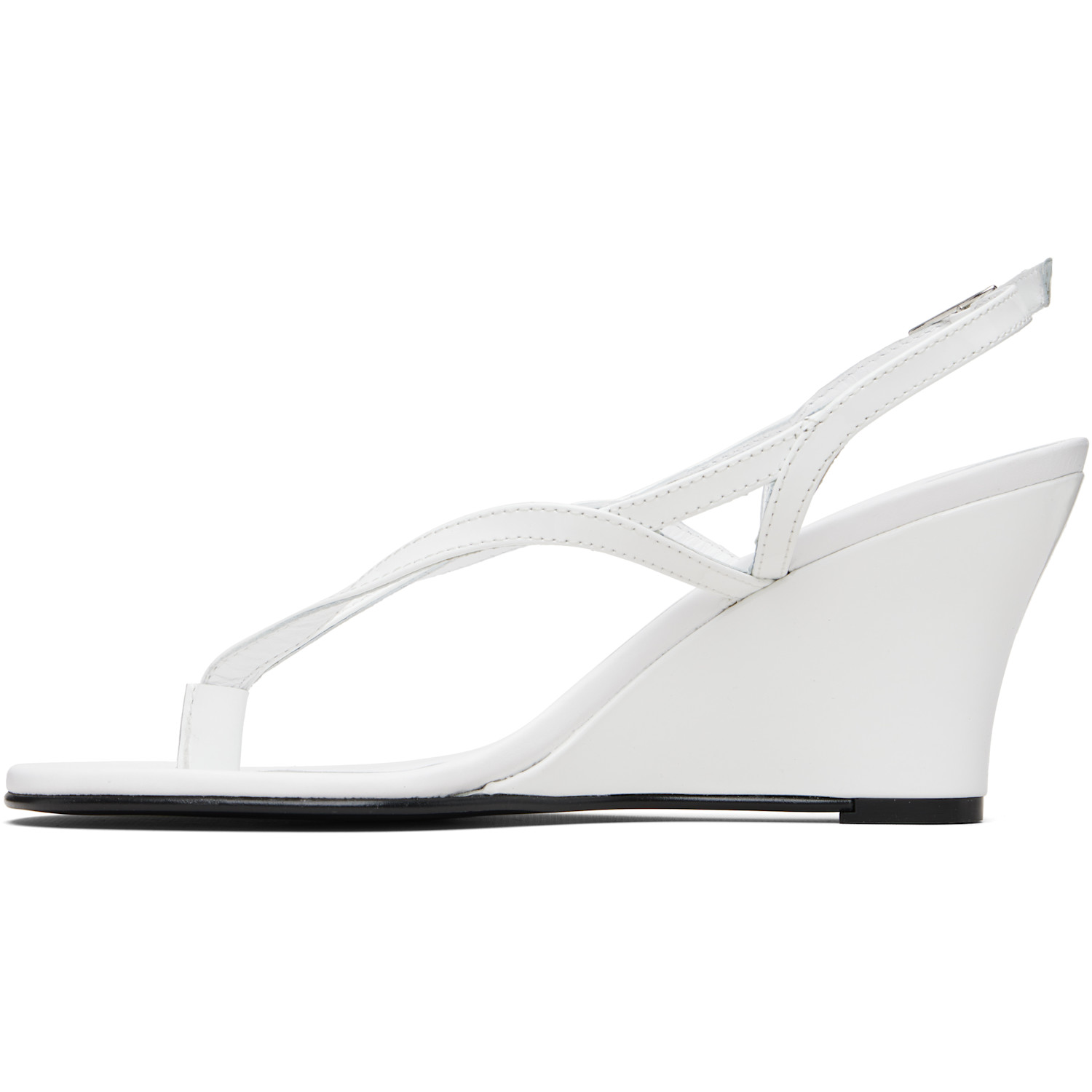  Gimaguas White Wedge Heeled Sandals 