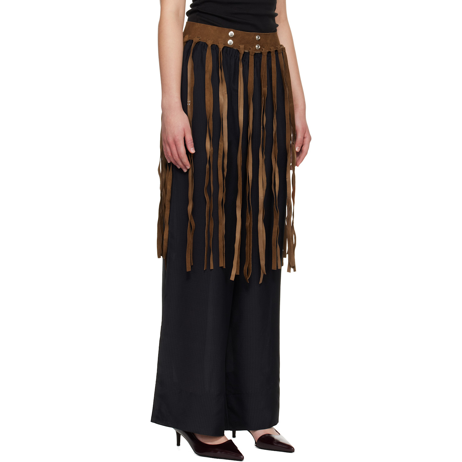  Maryam Nassir Zadeh Tan Precious Belt 