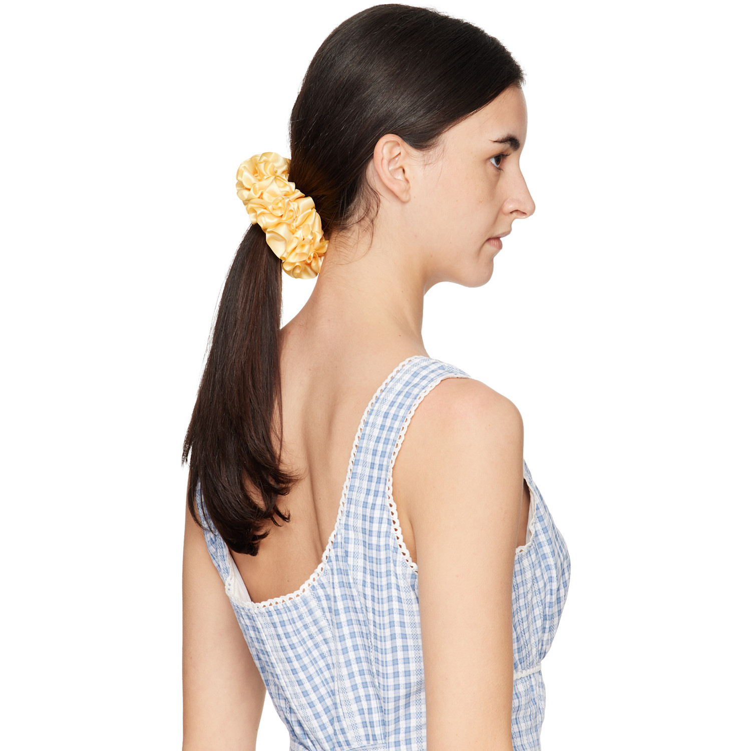  Maryam Nassir Zadeh Yellow Carnation Scrunchie 