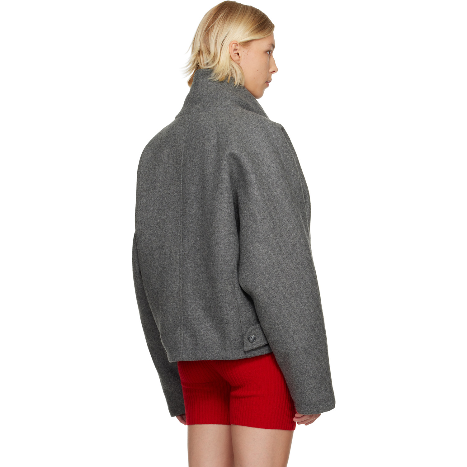  Maryam Nassir Zadeh Gray Augusta Jacket 