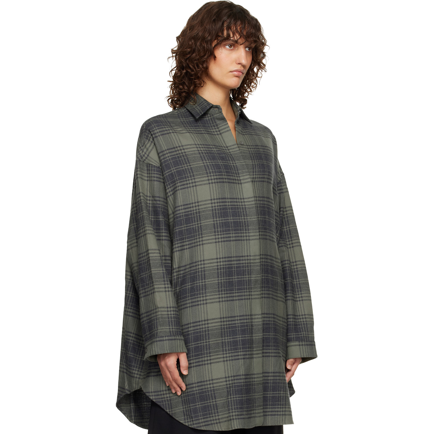  Fear Of God Gray & Khaki Relaxed Shirt 