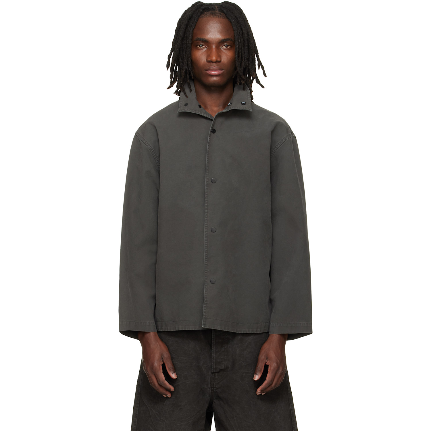 Fear of God Gray Garment Dyed Cotton Sport Jacket