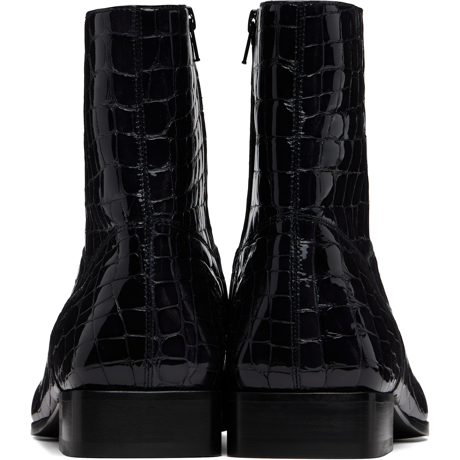  Fear Of God Navy Croc-embossed Ankle Boots 