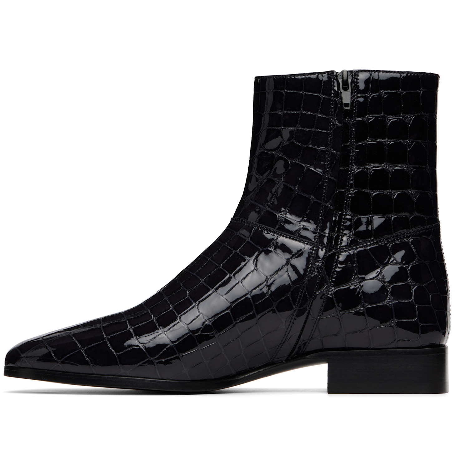  Fear Of God Navy Croc-embossed Ankle Boots 