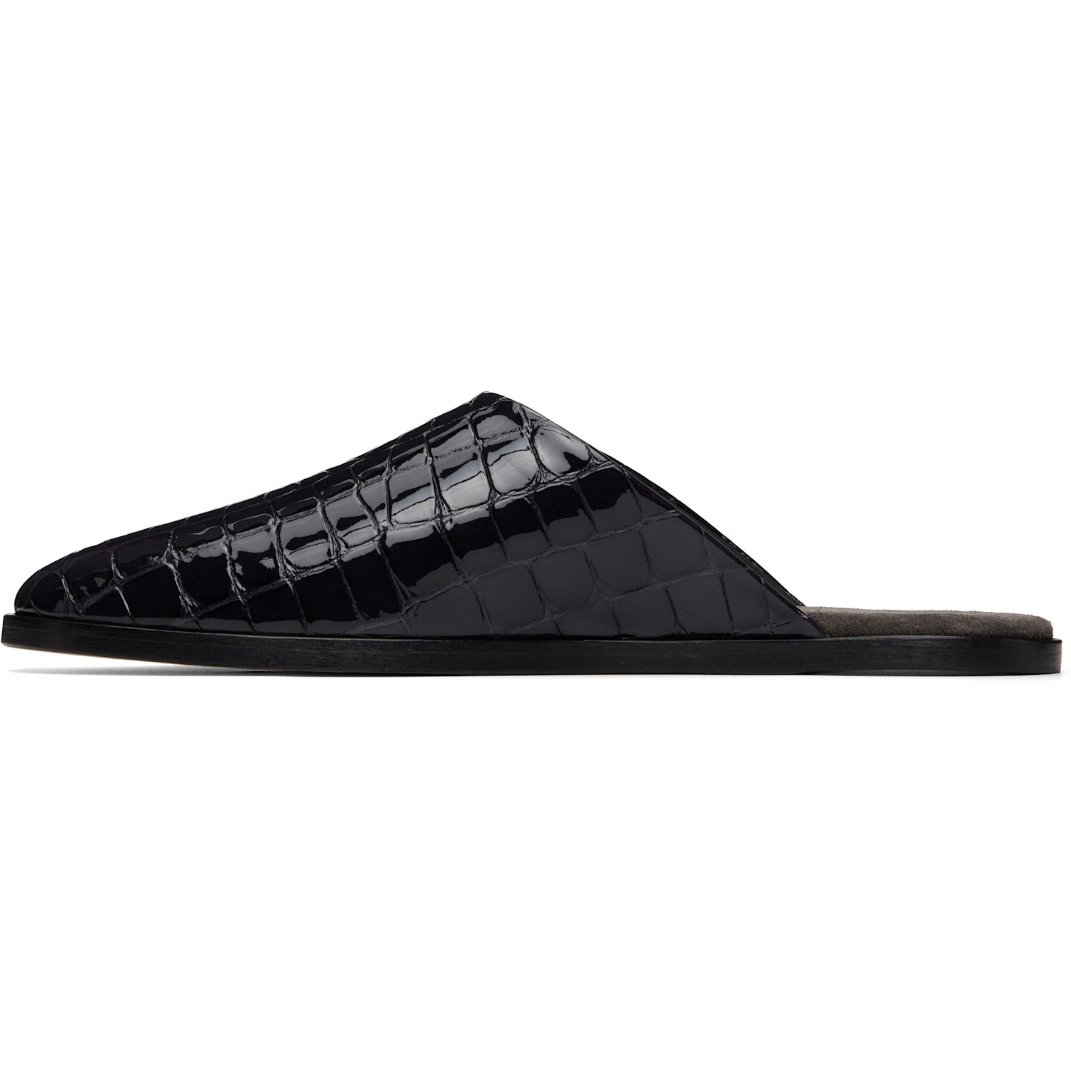  Fear Of God Navy Croc-embossed Slip-on Loafers 