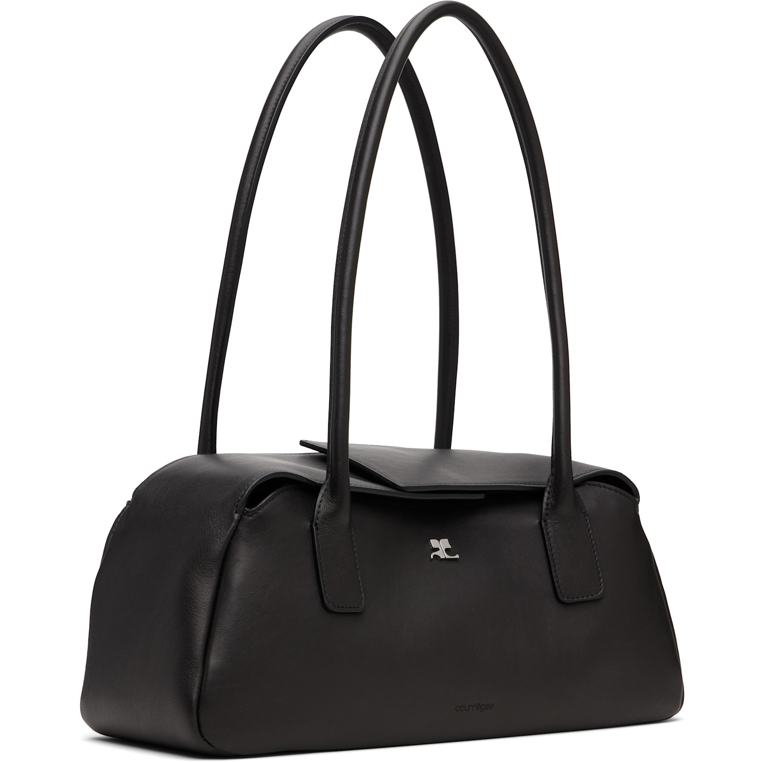  Courrèges Black Strip Leather Bag 