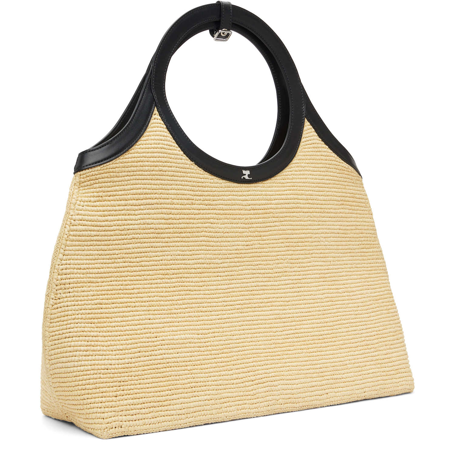  Courrèges Beige Raphia Holy Day Tote 