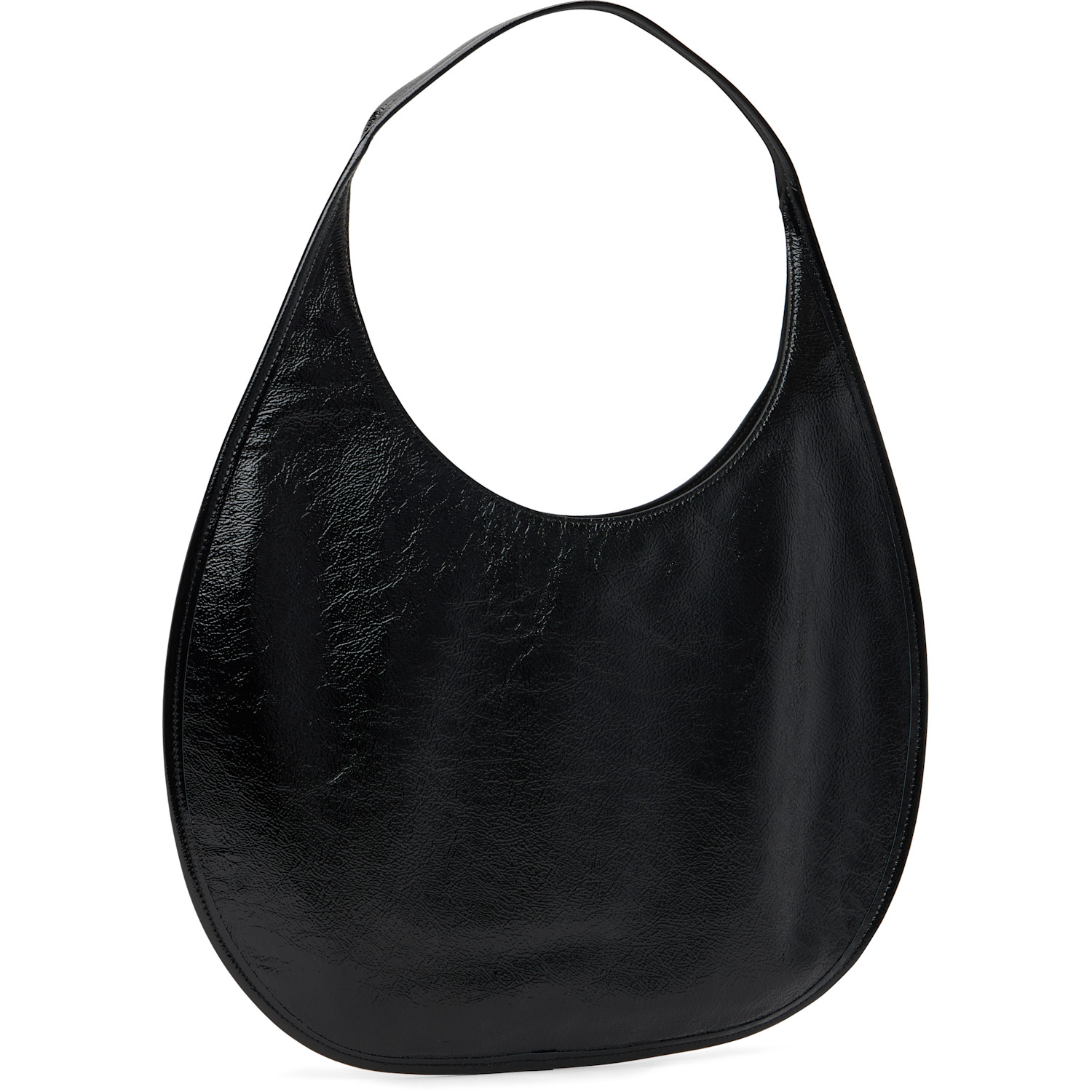  Courrèges Black Holy Naplack Leather Tote 