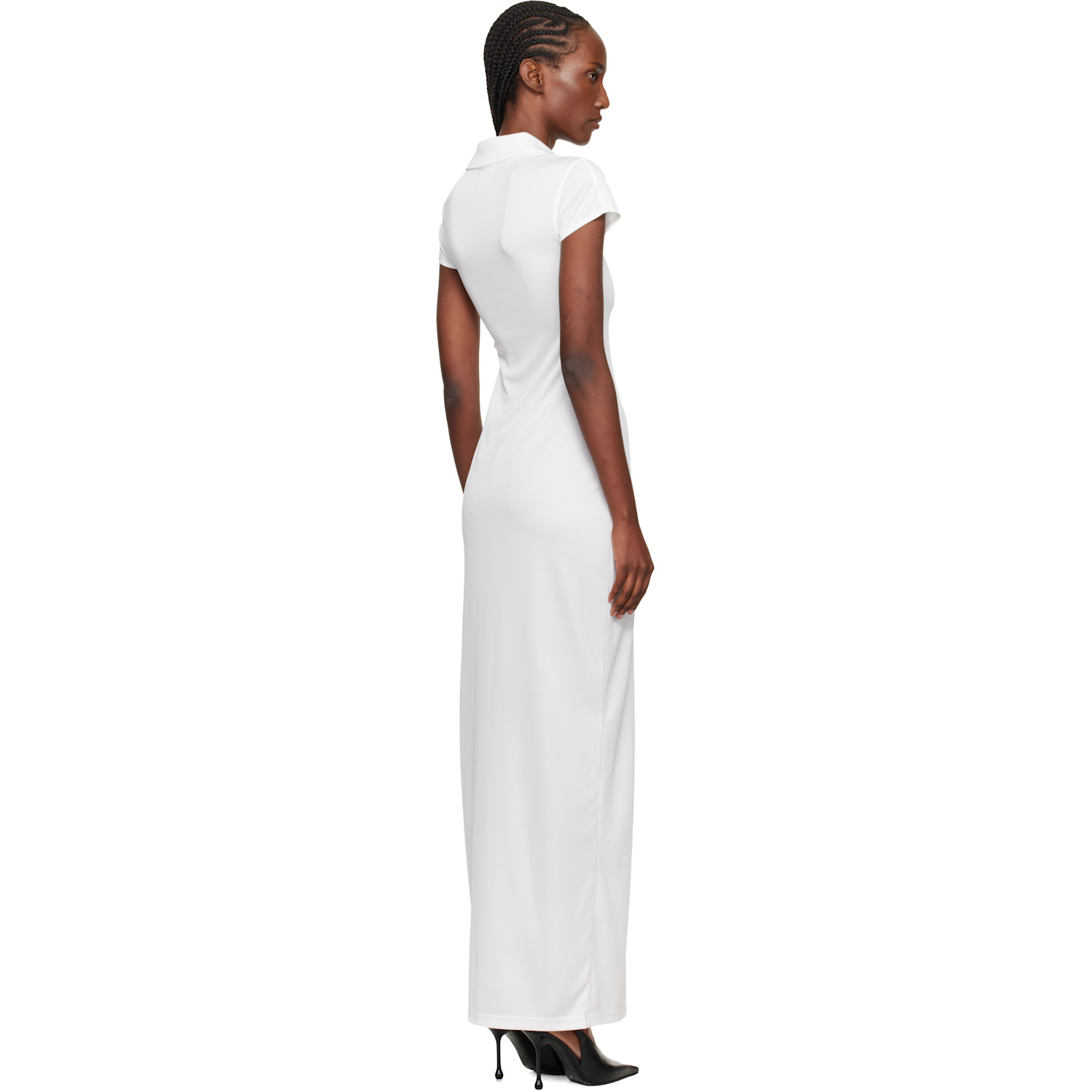  Courrèges White Sports Polo Maxi Dress 