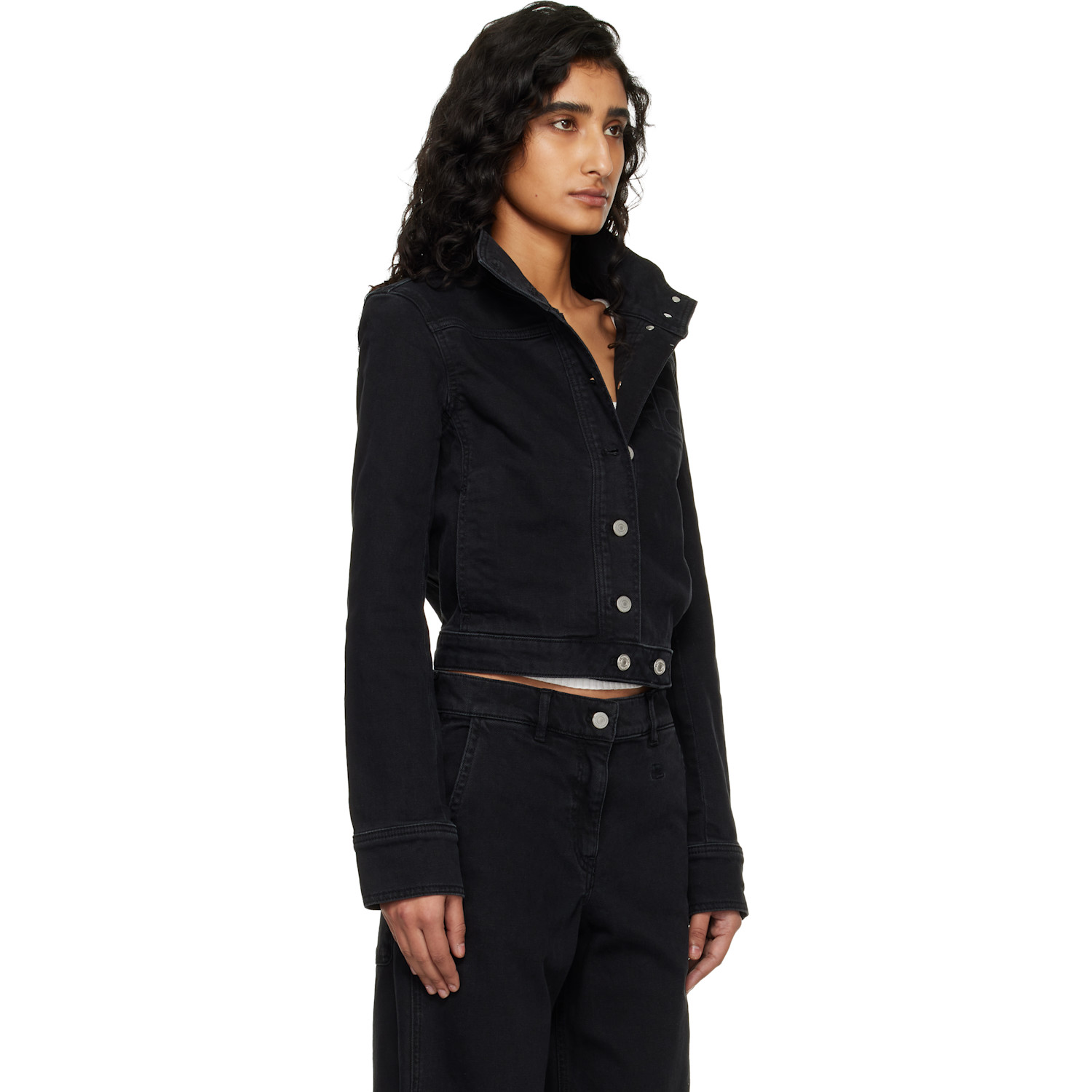  Courrèges Black Reedition Denim Jacket 